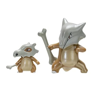 Imagen de Pokémon PKW2774 Select Evolution 2 Pack Características Figuras de Batalla Marowak Cubone y 3 Pulgadas, Detalles auténticos