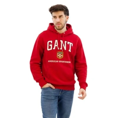 Imagen de GANT Graphic Hoodie Sudadera, Hombre, Talla: XXL, Cherry red
