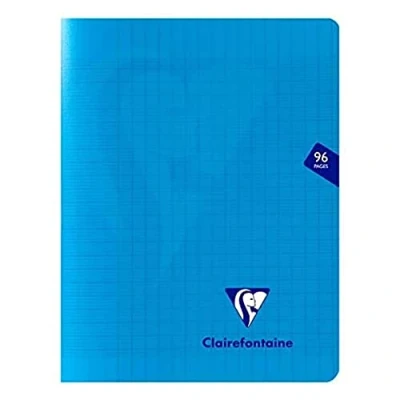 Imagen de mimesys 17 x 22 cm (a cuadros Polypro libreta grapada con 48 hojas azul