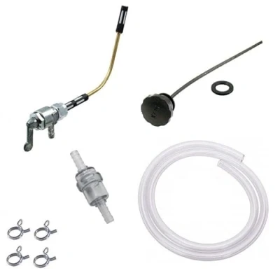 Imagen de VESPA PIAGGIO : GRIFO DE COMBUSTIBLE + MANGUERA ABRAZADERA TUBO GASOLINA TAPPON BOSS BOXER BRAVO CIAO C24 A/L MIX P PX S SC GRILLO MOTO MOTOCICLETA ON OFF INTERRUPTOR FUEL VINTAGE