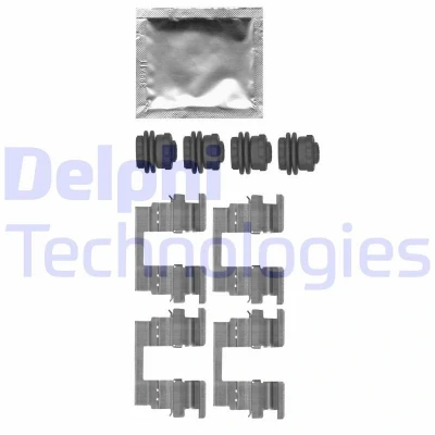 Imagen de DELPHI LX0666 Kit de accesorios, pastillas frenos OPEL: Mokka / X, Insignia B Grand Sport, Astra K Hatchback, CHEVROLET: Cruze Berlina
