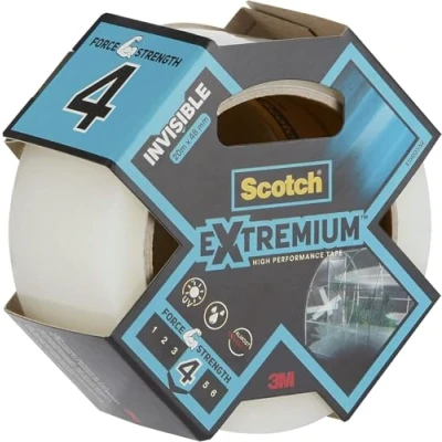 Imagen de 3M DPCD 3M4054596711167 Cinta Adhesiva de reparación Transparente Scotch, 25 m x 48 mm, 1 Rollo