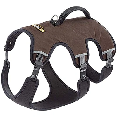 Imagen de Ferplast Arnés Perro Pequeño ERGOTREKKING Small, para Perros Antiescape, Antipánico, Galgo, Reflectante, 6 Cierres, Regulable, Adecuado Excursiones, Suave Acolchado