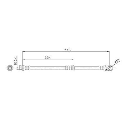 Imagen de METZGER 4110918 Latiguillos de Freno 546 MITSUBISHI: PAJERO 4