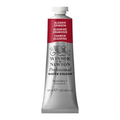 Imagen de Winsor &amp; Newton Acuarela Profesional Pintura de Acuarela, Alta Luminosidad, Resistente a la Luz, Calidad Archivo, Tubo 37 ML, Color Carmesi Alizarina