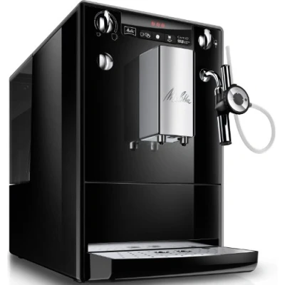 Imagen de Melitta Solo&amp;Perfect Milk E957 101 Cafetera superautomática con autocapuchinador, máquina de café modo doble taza, sistema extracción aroma y limpieza automática, 1,2 L, negro