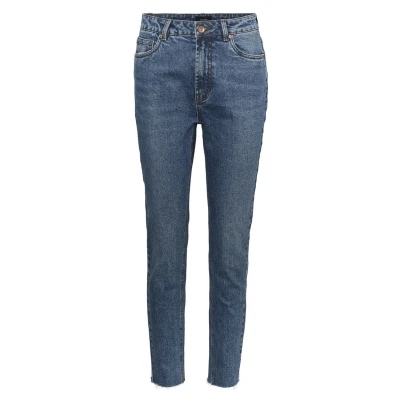 Imagen de Vero Moda Vmbrenda High Waisted Mom Jeans Vaqueros, Azul (Medium Blue Denim), 26W x 30L para Mujer