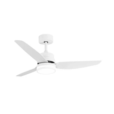 Imagen de Abrila Ventilador DC JARAMA Blanco con tres Aspas 6 Velocidades Ajustables 3 Temperaturas de Luz Seleccionables Mando a Distancia Incluido