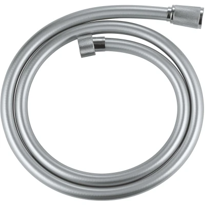 Imagen de GROHE Vitalioflex Silver Flexo de ducha (1.25m, resistente al calor, sistema anti torsión, conexión universal, instalación QuickFix), plata, 22112000