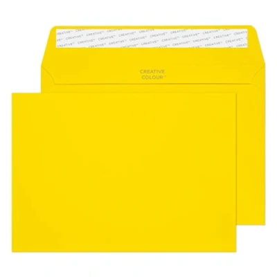 Imagen de Juice Envelopes Wallet Peel and Seal 120gsm Banana Yellow C5 Ref 45303 [Pack 25]