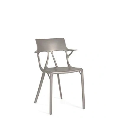 Imagen de Kartell A.I. Chair, Tecnopolímero termoplástico Reciclado, Gris, H 81 cm, 2 Unidades