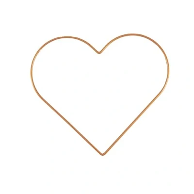Imagen de Vaessen Creative Metal en Forma de Corazón, Dorado, 25 cm x 3 mm, para Manualidades, Aro Atrapasueños, Anillo Guirnalda Tapiz Macramé, Ganchillo y Decoraciones Nupciales,