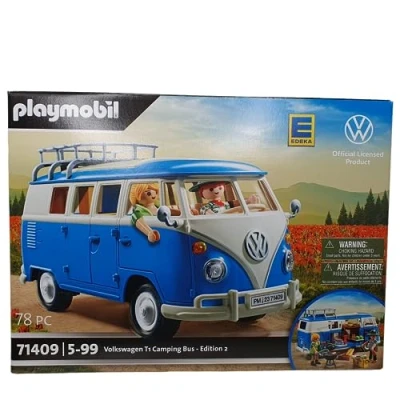 Imagen de PLAYMOBIL Volkswagen 71409 T1 Camping Bus Edeka Edition 2, para niños a partir de 5 años