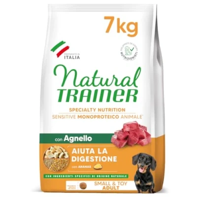 Imagen de Natural Trainer Sensitive No Gluten Alimento para Perros Adultos con Cordero 7 kg