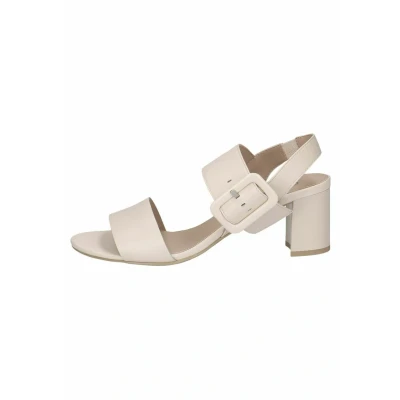 Imagen de CAPRICE Mujer 9 28306 42, Sandalia con talón, Blanco Mate, 36 EU