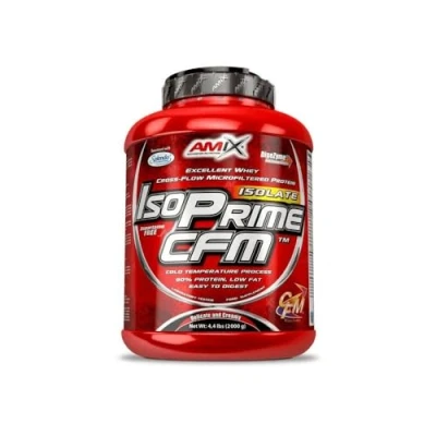Imagen de AMIX Proteína Isolada, Isoprime CFM, Aislado de Suero, Sabor Café Moca, Ayuda a la Recuperación Muscular, Suero Alta Pureza, 2 Kg