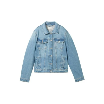 Imagen de TOM Tailor MIT Recycelter Chaqueta vaquera, Mujer, Talla: XXL, Light stone blue denim