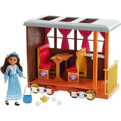 Imagen de Dreamworks Spirit Vagón de tren Lucky Set juego con muñeca juguete y accesorios moda viaje