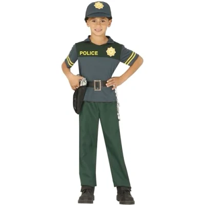 Imagen de FIESTAS GUIRCA Disfraz policia español Guardia Civil Infantil Talla 5 6 años