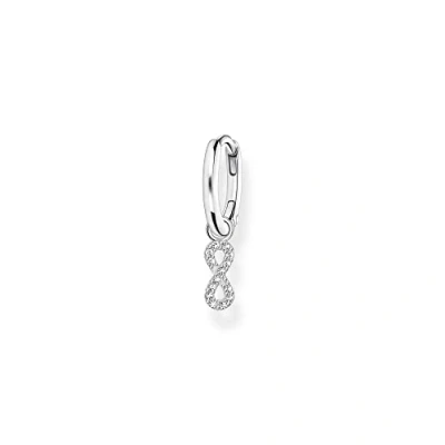 Imagen de Thomas Sabo Pendiente de Aro con Abalorio, en Plata Símbolo Infinito