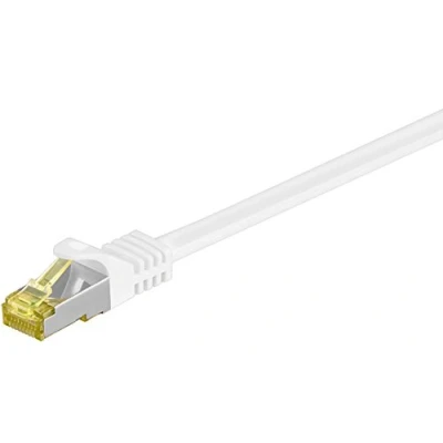 Imagen de Goobay RJ 45 CAT7 5m Cable de Red (5 m, Cat7, S/FTP (S STP), 45, Blanco)