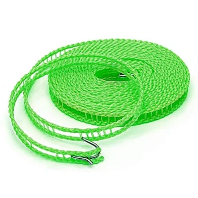 Imagen de Cuerda tendedero Exterior a Prueba de Viento 5m 16.4ft, Tender Ropa Antideslizantes Viaje portátil Nylon, Percha Campamento o para el hogar