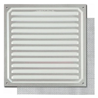 Imagen de Brinox B73040A Rejilla con mosquitera (20 x 20 cm) color aluminio