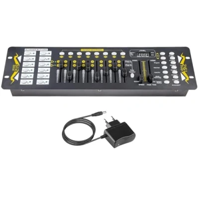 Imagen de Controlador DMX, Consola 192 DMX 512, de luz Escenario Para Espectáculos luz, Discoteca, Pub, C lub Nocturno, DJs, Barras KTV