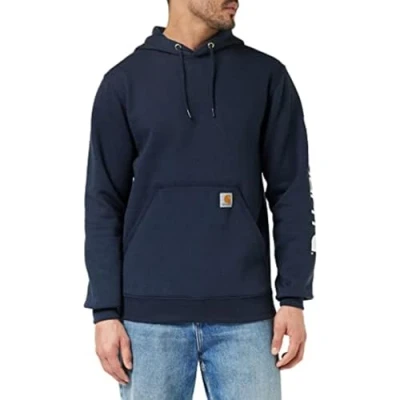 Imagen de Carhartt, Hombre, Sudadera, Ajuste Holgado, Tejido De Grosor Medio, Azul marino nuevo, S