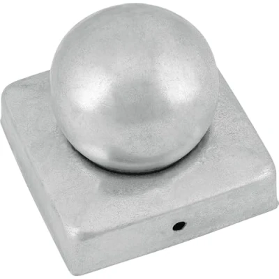 Imagen de Connex HV4292 Tope para postes, 70 x mm, con bola, material: galvanizado en caliente, 1 unidad