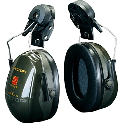 Imagen de 3M PELTOR Optime II Orejeras para casco Negras 30 dB (1 orejera/caja), H520P3EB 410 GQ