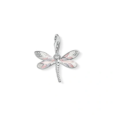 Imagen de Thomas Sabo charm Club Colgante para mujer en forma de libélula, plata ley 925, 1516 041 9