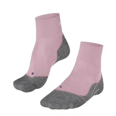 Imagen de FALKE TK5 Wander Cool Short W Sso lyocell hilo funcional antiampollas finos 1 par, Calcetines para senderismo Mujer, Rosa Thulit 8663, 39 40
