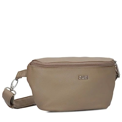 Imagen de Zwei Bolso Hip Bag Mademoiselle.M MH4 para Mujer, 25 cm, 1 litro, de Piel sintética, Impermeable, 3 en 1, cómodo Bolsillo el Pecho, riñonera y riñonera, marrón (Hazel), Talla única,
