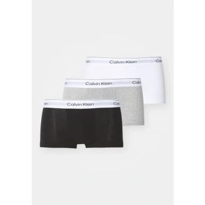 Imagen de Calvin Klein Underwear LOW RISE Trunk ICON 3 PACK Culotte, Hombre, Talla: Small, Grey heather/white/black