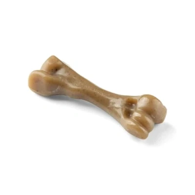 Imagen de Nylabone Máxima Fuerza Extrema Tough Extreme Cachorro Gourmet Hueso Juguete para Masticar Dientes Adultos infundido con Sabor Extra de Tocino pequeño, Cachorros 0 11 kg
