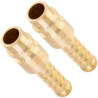 Imagen de Poppstar 2x Boquilla conector compresor aire macho, diámetro nominal 7,2 mm con (macho) para manguera Ø interior 8mm