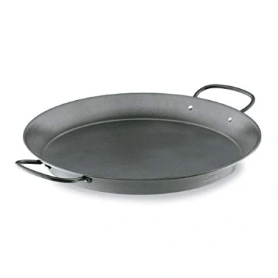 Imagen de Lacor 60144 Paellera de Acero al Carbono, Antiadherente, Apta para cocina Gas, Vitrocerámica, Electríca, Recubrimiento ecológico, Capacidad 12 raciones, 45 cm