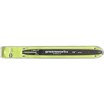 Imagen de Greenworks Barra guía original ideal para motosierra (Espada de recambio adecuada las motosierras GD40CS40 y GD40CS18 la serie 40V Greenworks)
