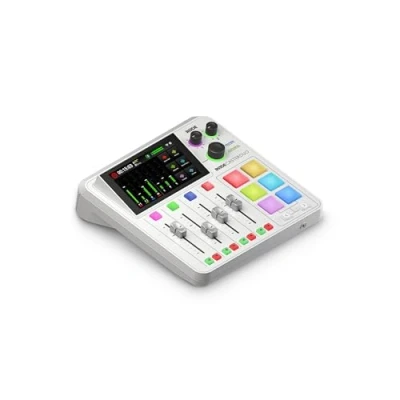 Imagen de RØDE RØDECaster Duo de RØDE, solución producción audio compacta todo en uno para podcasts, transmisiones, musical y creación contenido (Blanco)