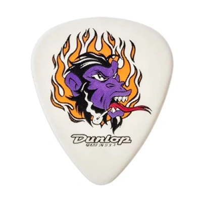 Imagen de JIM DUNLOP Púas Blackline Original Alan Forbes, Saco de 36, Flame Ape, Blanco, 1mm