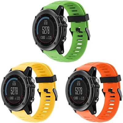 Imagen de TOPsic Fenix 3 Correa de Reloj, Banda Reemplazo Silicona Suave Deportiva con Herramientas para / Reloj Elegante HR Multi Colors