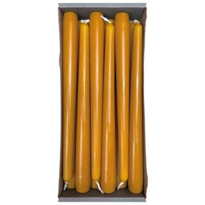 Imagen de Nordring 12 velas puntiagudas de 2,3 x 25 cm, color mostaza