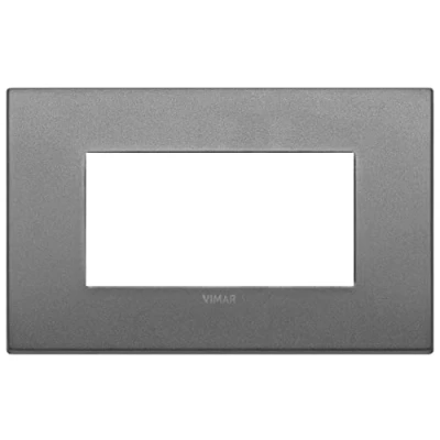 Imagen de Vimar 19954.02 Arké fit Placa 4 módulos, Metal, Pizarra mate