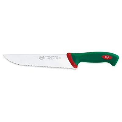 Imagen de Sanelli Premana Professional Cuchillo francés dentado, acero inoxidable, verde/rojo