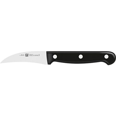 Imagen de ZWILLING Cuchillo para pelar, Longitud de la hoja: 7 cm, Hoja curvada, Mango especial acero inoxidable/plástico, Twin Chef