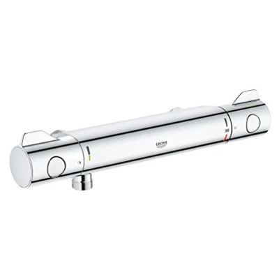 Imagen de Grohe Grohtherm 800 Grifo termostático de ducha con montaje en pared expuesto, color cromo (Ref. 34561000)