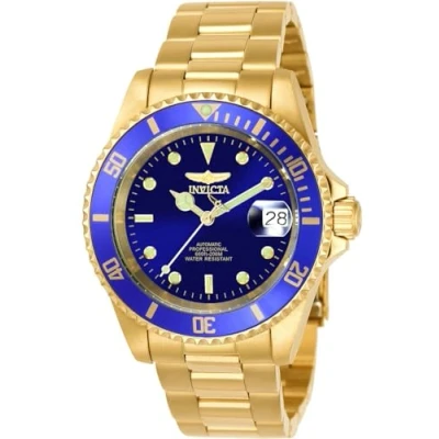 Imagen de Invicta Pro Diver reloj automático para hombre de acero inxidable, Oro / Azul, 40 mm