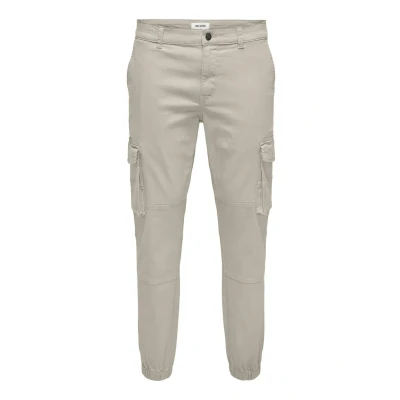 Imagen de Only &amp; Sons Carter LIFE CUFF NOOS Pantalones cargo, Hombre, Talla: 34x32, Hellgrau