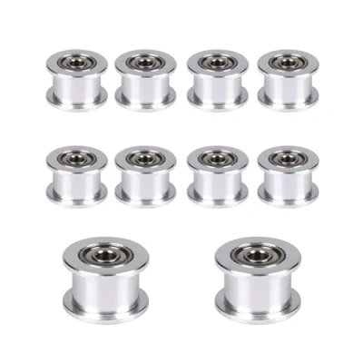 Imagen de Super Print Polea loca GT2 Idler Pulley 16 Toothless Bore 3mm Diámetro interior desdentado de 3 mm for 3D Printer 6mm Width Timing Belt. (10pcs)